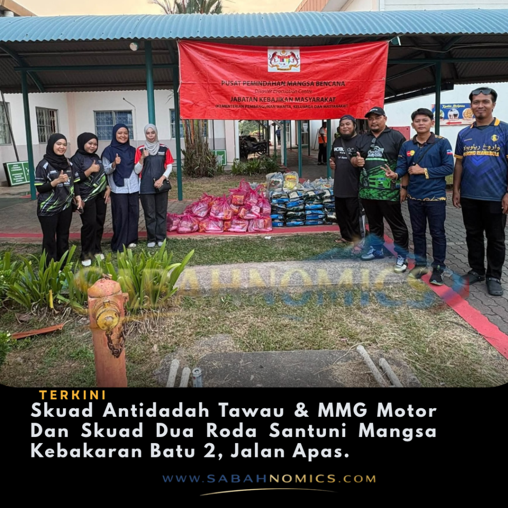 Skuad Antidadah Tawau & MMG Motor Dan Skuad Dua Roda Santuni Mangsa Kebakaran Batu 2, Jalan Apas