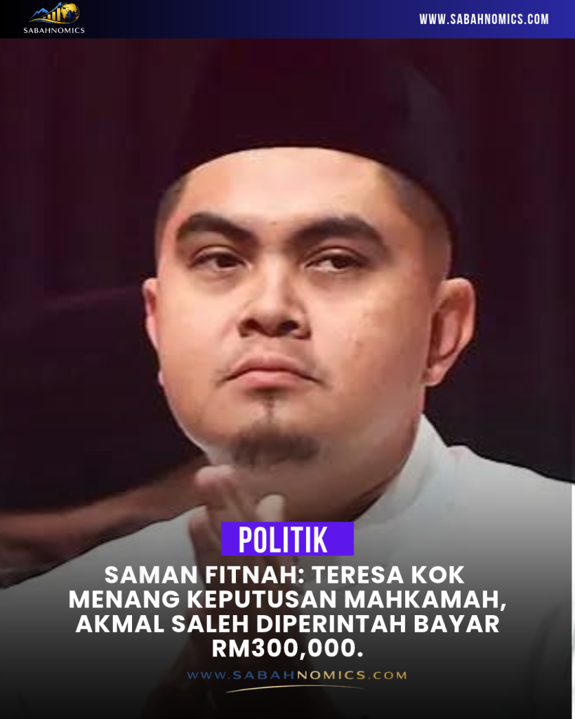 Saman Fitnah: Teresa Kok Menang, Akmal Saleh Diperintah Bayar RM300,000